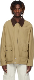 NULLUS Khaki Corduroy Paneled Michigan Jacket