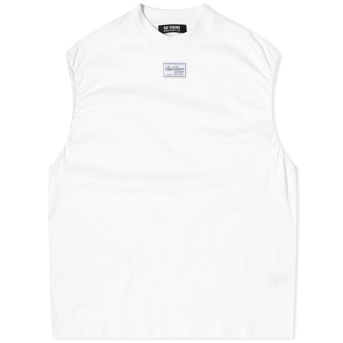 Photo: Raf Simons Women's Sleeveless T-Shirt in White