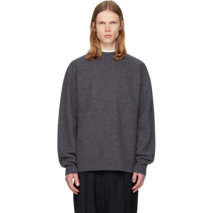 Photo: Jil Sander Gray Wool Sweater