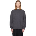Jil Sander Gray Wool Sweater