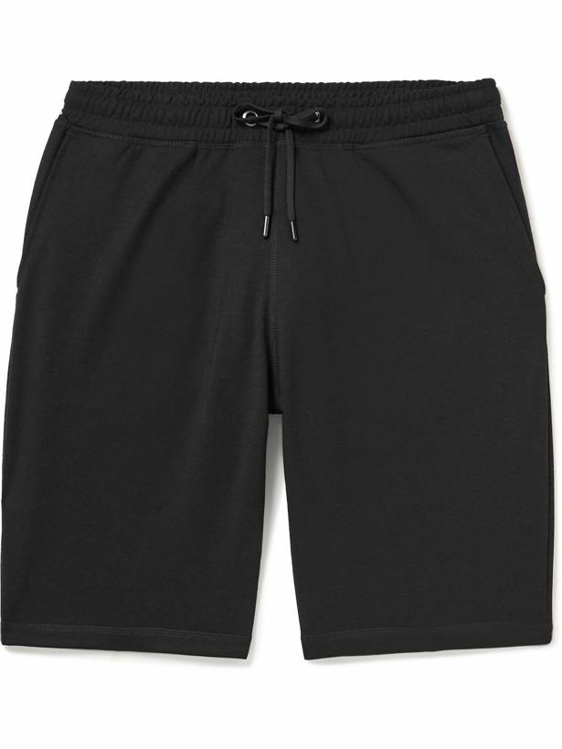 Photo: Sunspel - Active Straight-Leg Cotton-Jersey Shorts - Black