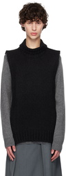 Jil Sander Black Vented Vest