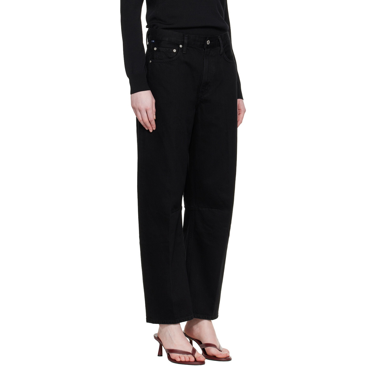 Citizens of Humanity Black Miro Long Relaxed Jeans