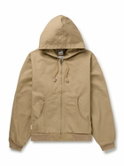 Nike - Life Embroidered Cotton-Canvas Hooded Jacket - Brown