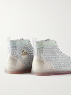 Christian Louboutin - Louix Ray Spiked PVC High-Top Sneakers - Neutrals