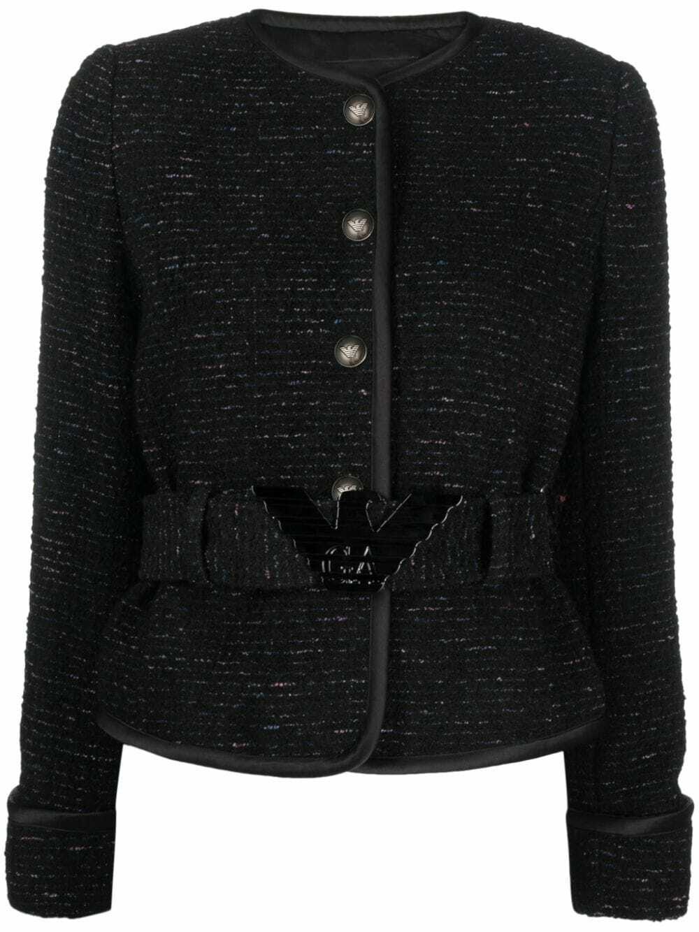 EMPORIO ARMANI - Tweed Short Jacket