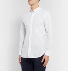 Boglioli - Slim-Fit Grandad-Collar Linen and Cotton-Blend Shirt - White