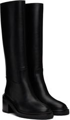 Legres Black Riding Heel Tall Boots