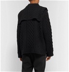 Raf Simons - Layered Cable-Knit Virgin Wool Sweater - Black