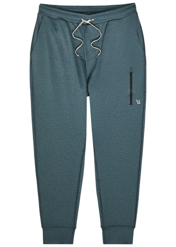 Photo: Vuori Sunday Performance 28 Stretch-jersey Sweatpants Blue