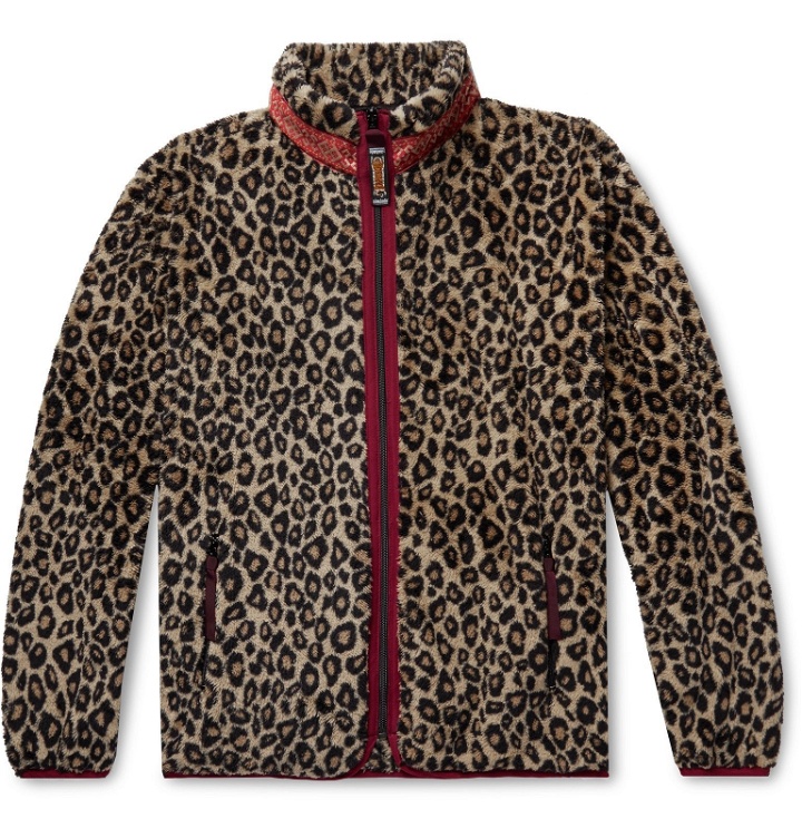 Photo: KAPITAL - Leopard-Print Fleece Jacket - Animal print