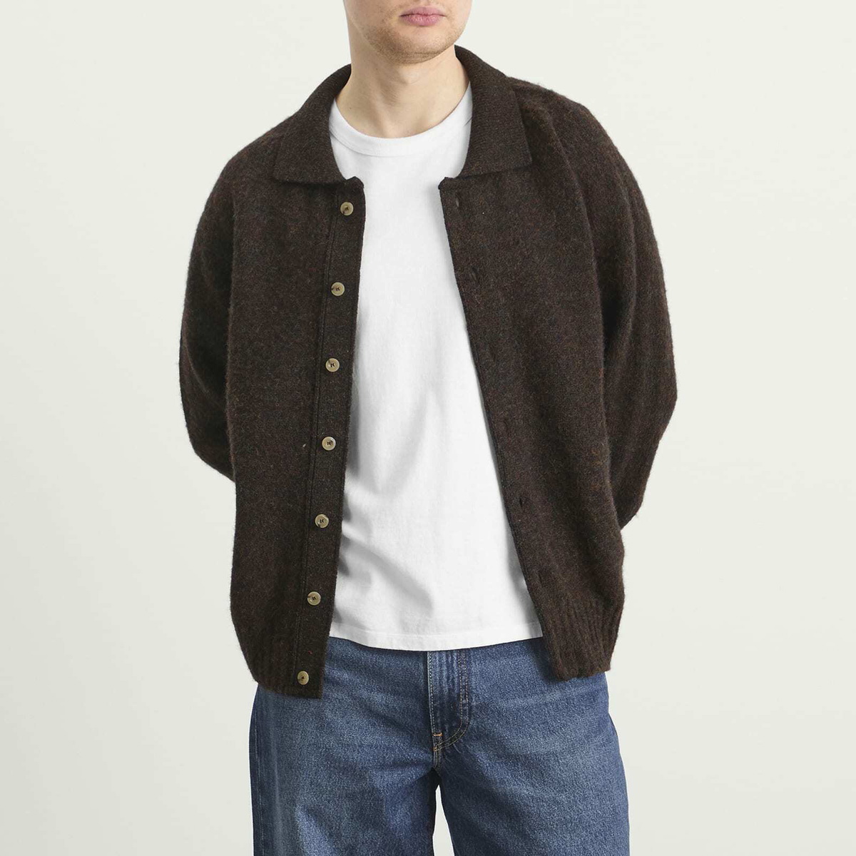 Howlin by Morrison Men's Howlin' Creatures Of The Howlin' Moon Polo Cardigan in Wolf