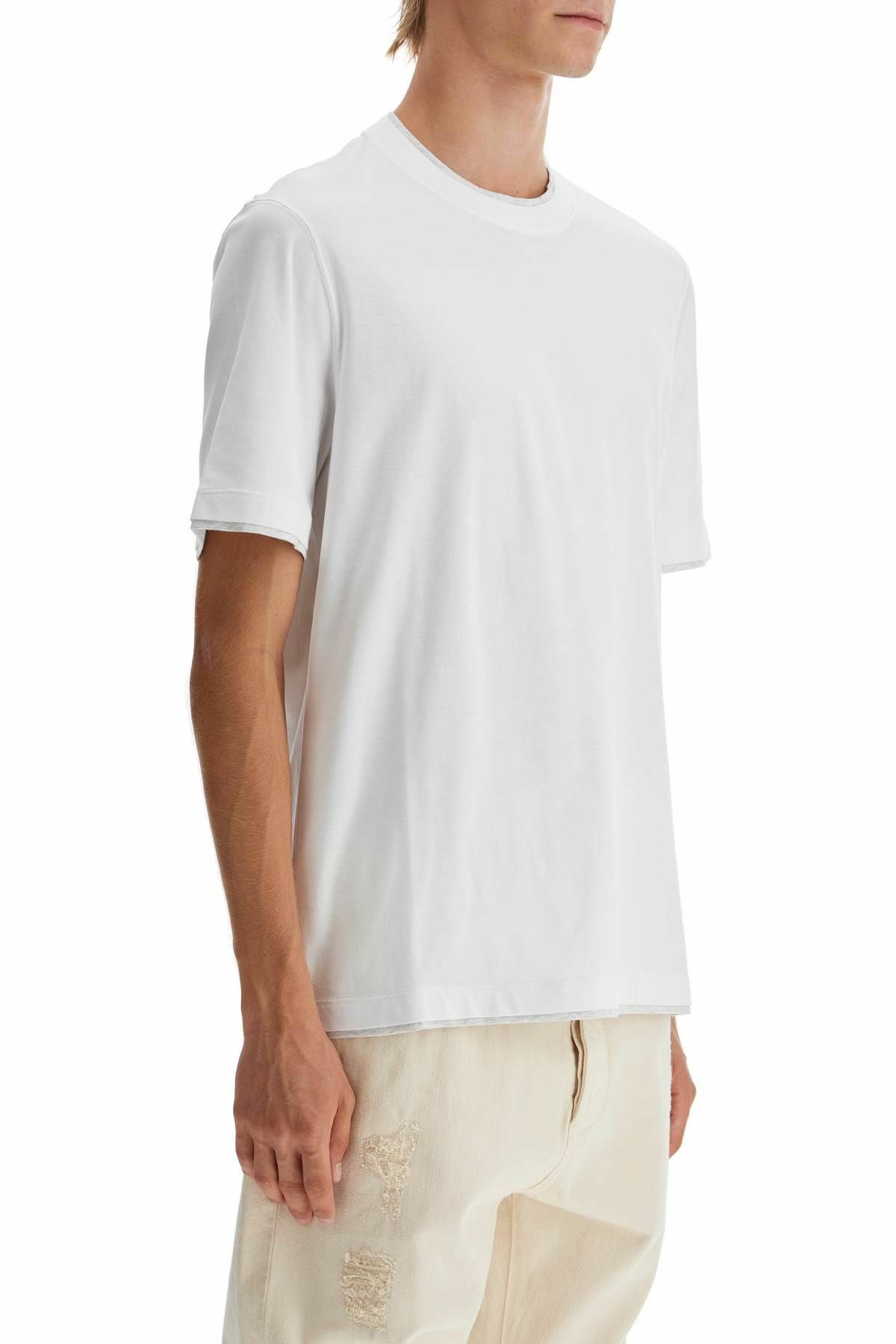 BRUNELLO CUCINELLI layered-effect t-shirt White