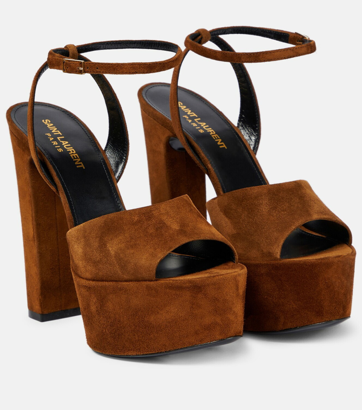 Saint Laurent Jodie 95 suede platform sandals Saint Laurent