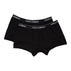 Dolce and Gabbana Two-Pack Black Boxer Briefs