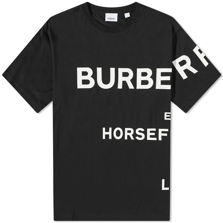 Photo: Burberry Men's Address Logo T-Shirt in Black/White