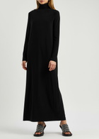 Norma Kamali Roll-neck Stretch-jersey Maxi Dress Black