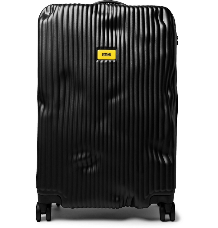 Photo: Crash Baggage - Stripe Medium Polycarbonate Suitcase - Black