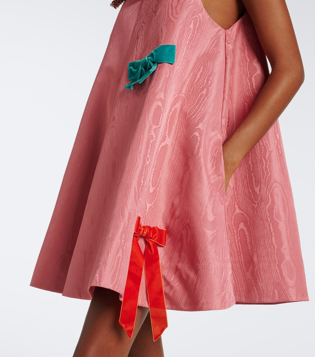 Alémais Valentina embellished moiré minidress