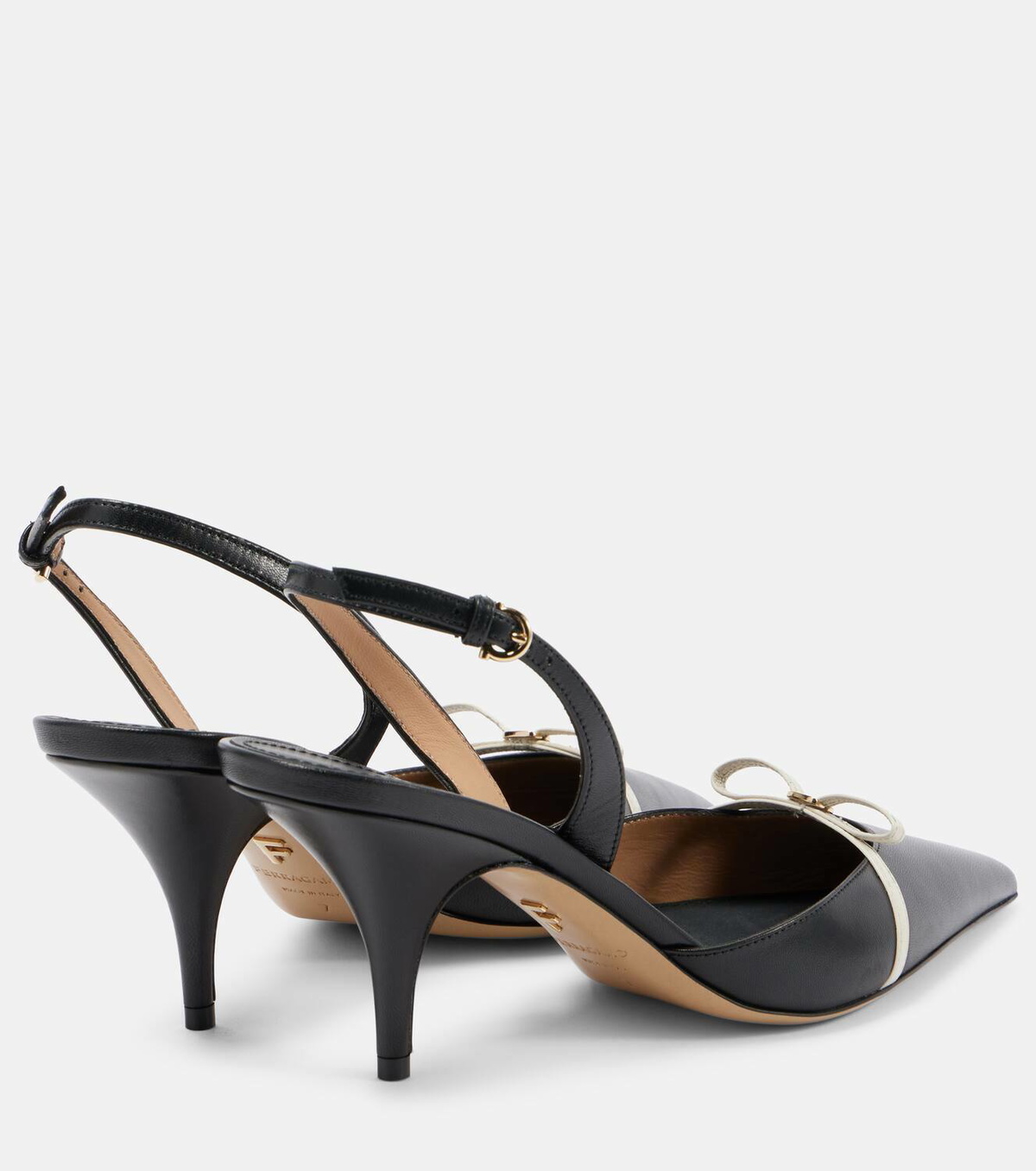 Ferragamo Gylla 70 leather slingback pumps
