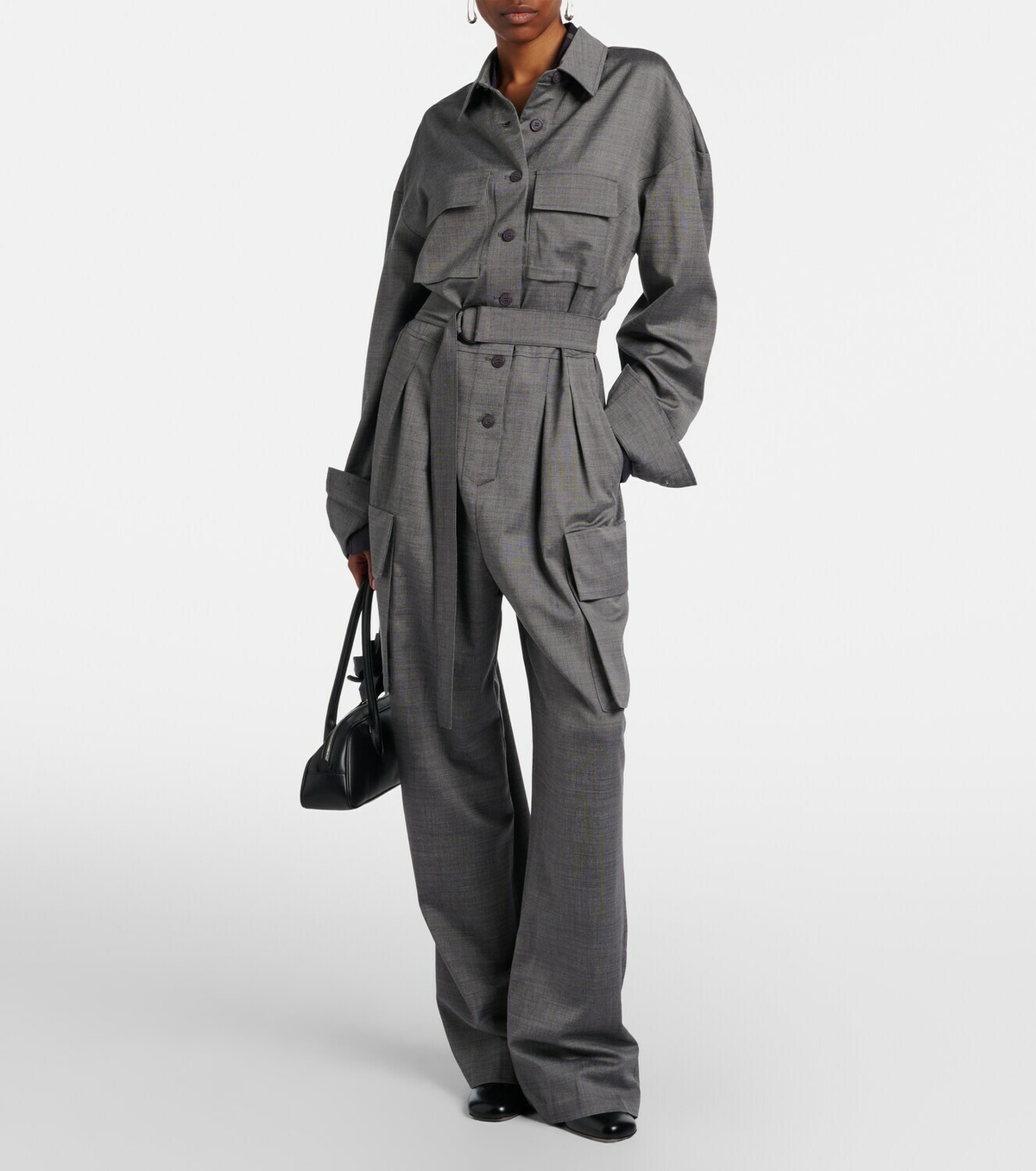 The Frankie Shop Linda belted jumpsuit