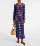 Anna Kosturova Crochet cotton maxi dress