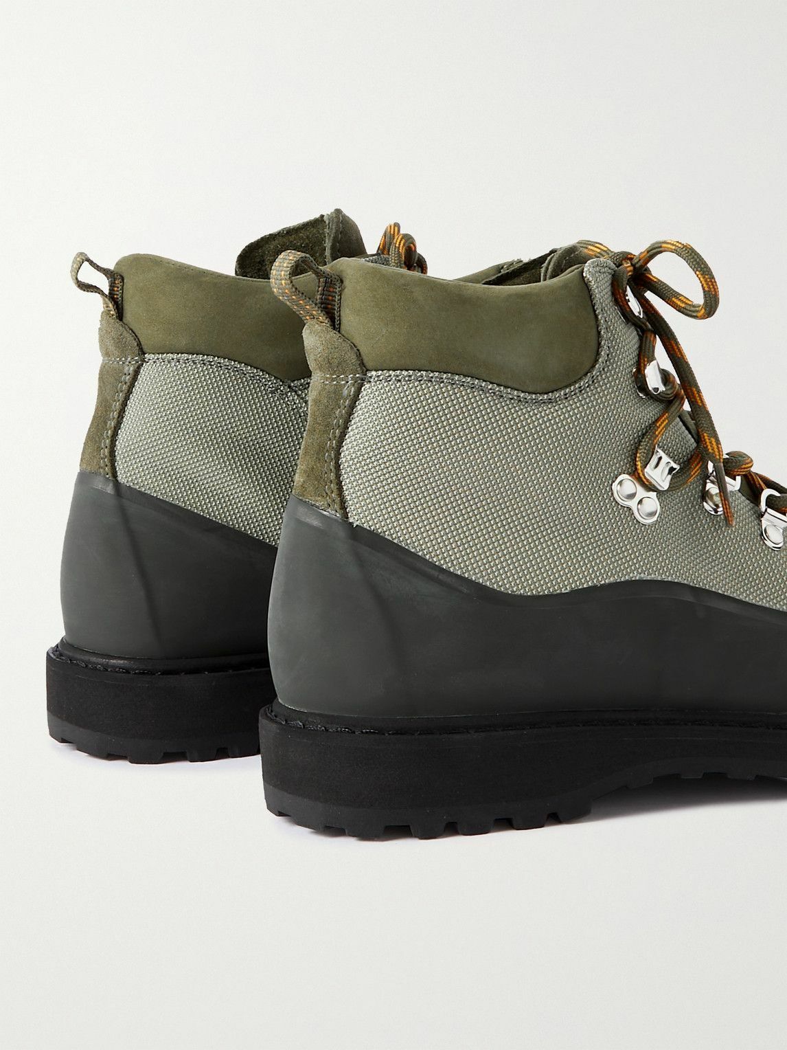 Diemme - Roccia Vet Canvas, Rubber and Nubucka Hiking Boots - Green