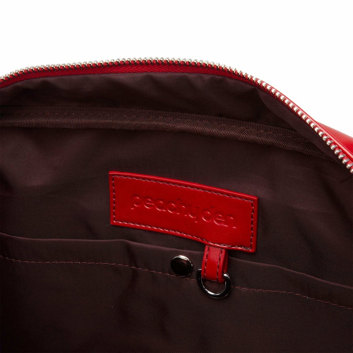 Peachy Den Women's Bowler Bag in Tomato 