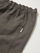 Satta - Kai Cotton-Twill Drawstring Trousers - Gray