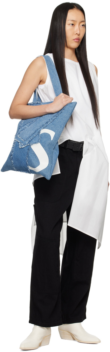 Y's White Asymmetric Tank Top