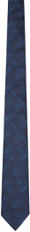 Vivienne Westwood Navy Jacquard Tie