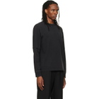 sacai Black Cotton Jersey Long Sleeve T-shirt