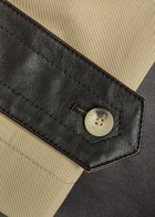 Joseph Zaman Belted Leather and Cotton Coat Camel