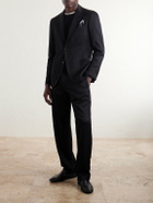 Lardini - Wool-Gabardine Suit Jacket - Black