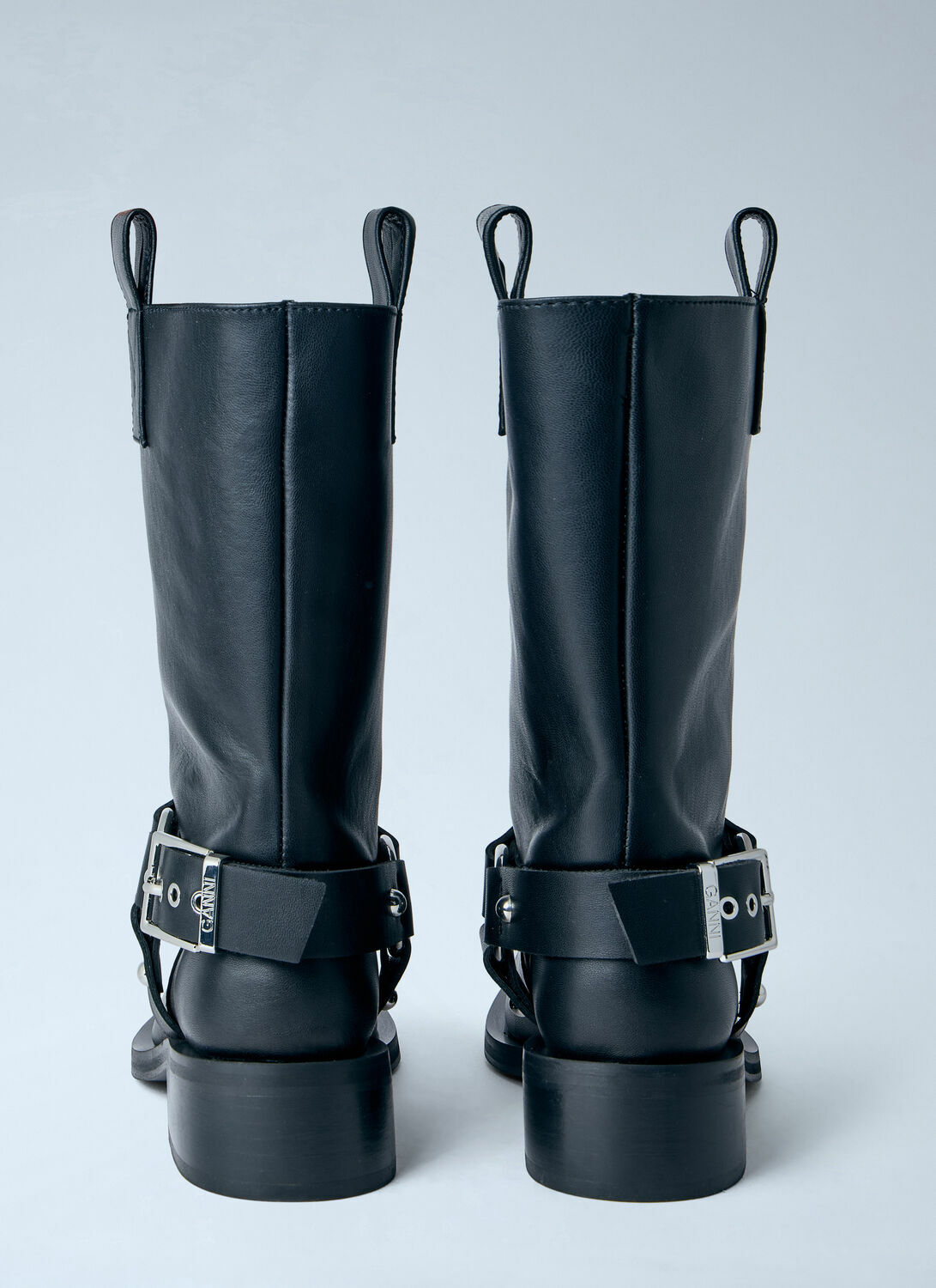 GANNI Mid Shaft Biker Boots