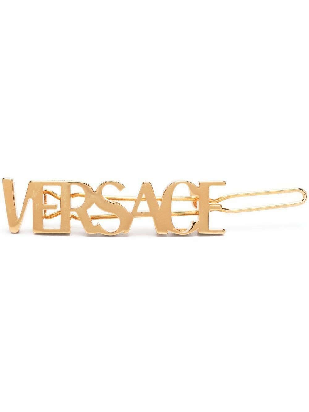 Versace Gold Tone Medusa Coin Hair Clip Versace