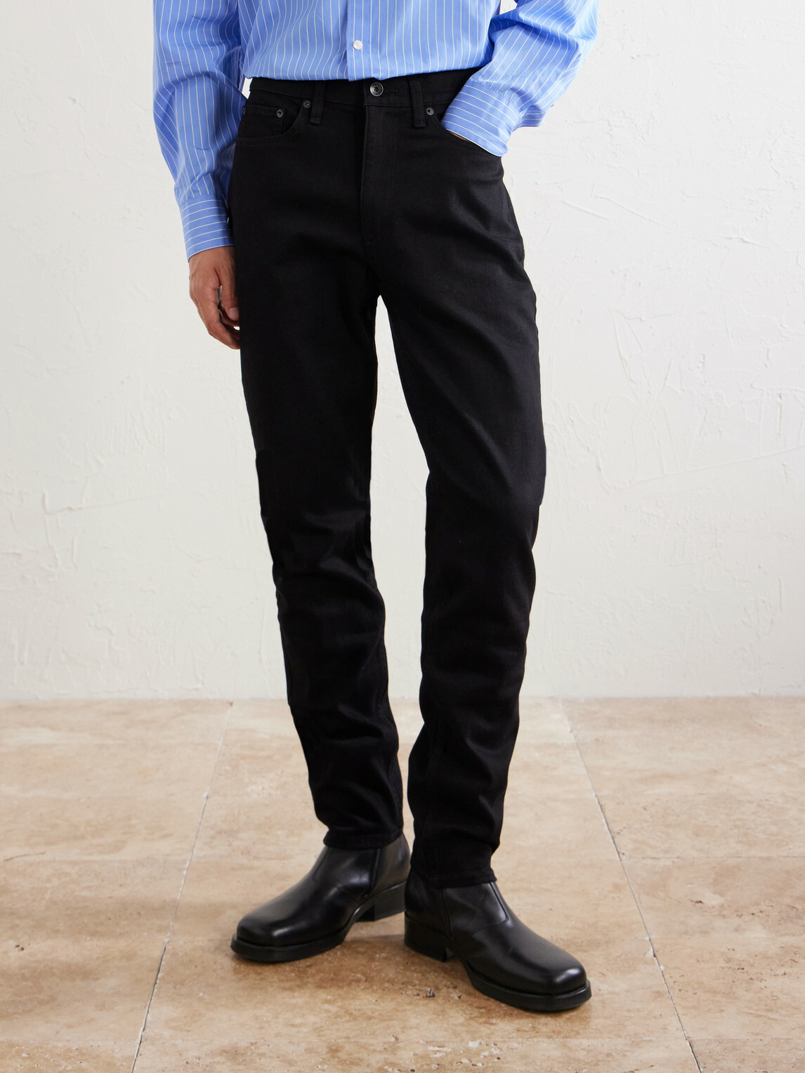 Rag & Bone - Fit 2 Authentic Stretch Straight-Leg Jeans - Black