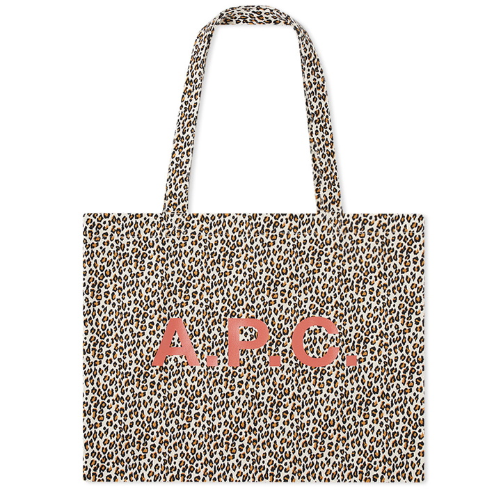 Photo: A.P.C Diane Leopard Print Shopping Bag