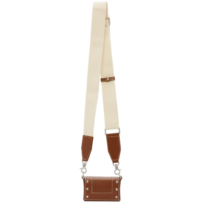 AMI Alexandre Mattiussi Brown Mini Box Bag AMI Alexandre Mattiussi