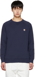 Maison Kitsuné Navy Fox Head Sweatshirt