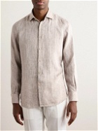 Incotex - Slim-Fit Linen Shirt - Neutrals