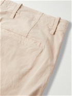 Nili Lotan - Dean Straight-Leg Panelled Cotton-Blend Twill Trousers - Neutrals
