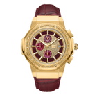 JBW Saxon GMT Quartz Gold Dial Unisex Watch JB-6101L-R