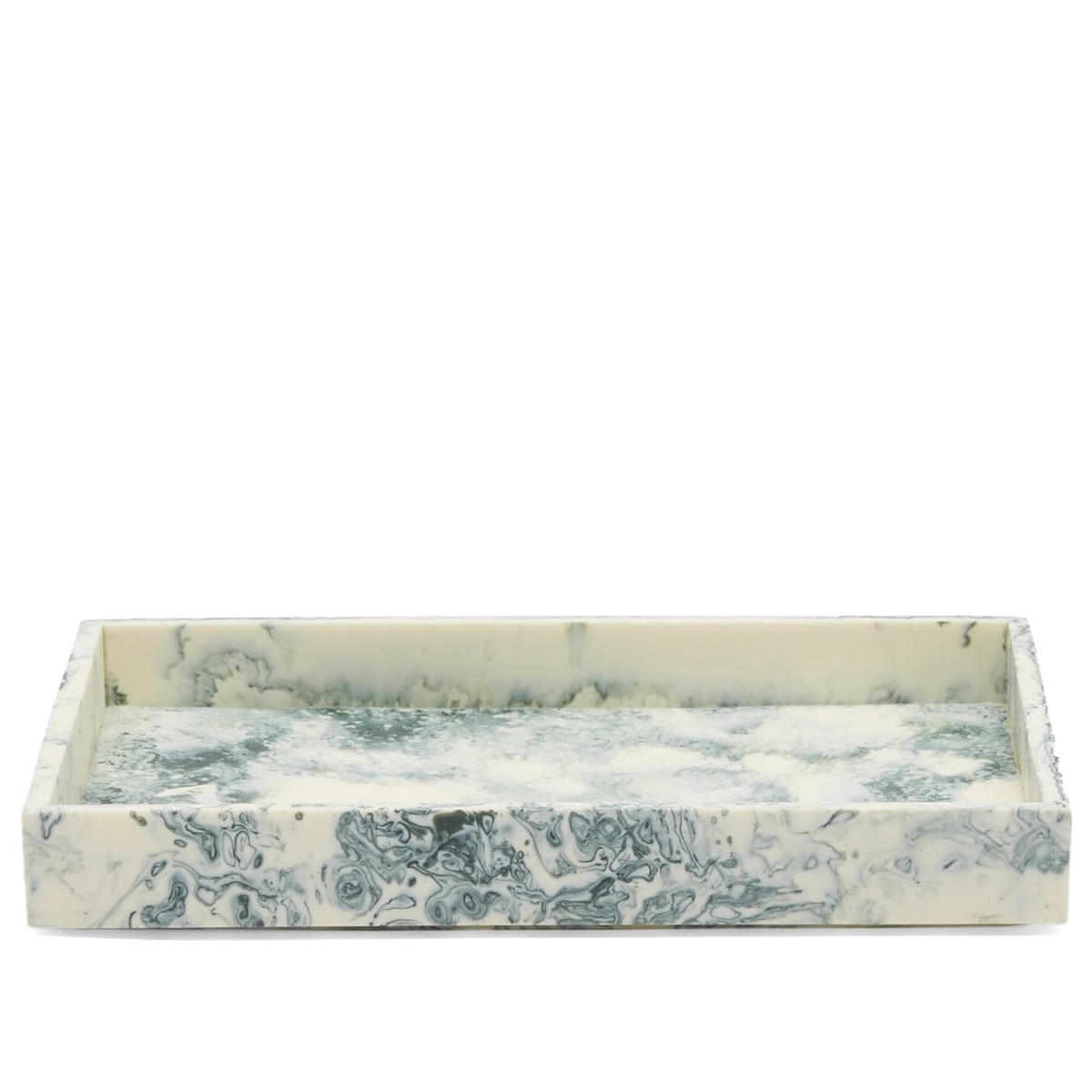 ferm LIVING Mist Tray - 15x20cm in Emerald/Off-White 