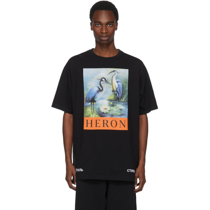 Photo: Heron Preston Black KK Heron T-Shirt