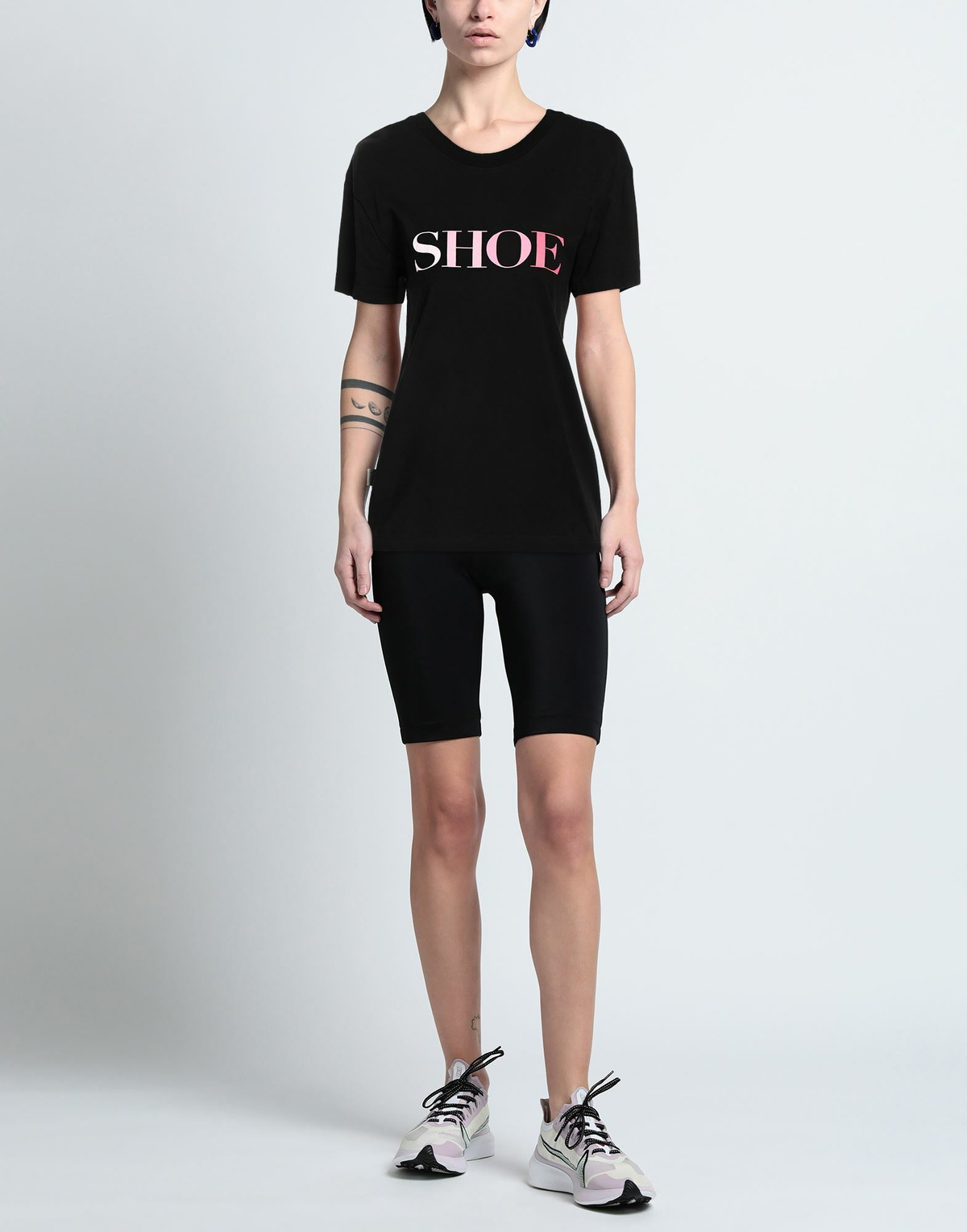 Shoe Womens T-shirt in Black