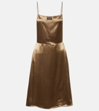 Miu Miu Open-back satin minidress
