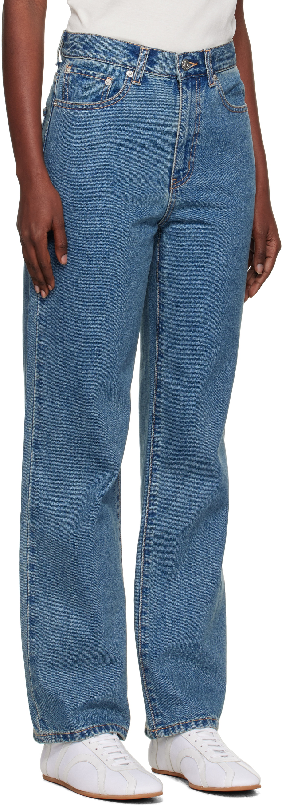 Dunst Blue Essential Straight Full Length Jeans