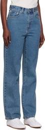 Dunst Blue Essential Straight Full Length Jeans