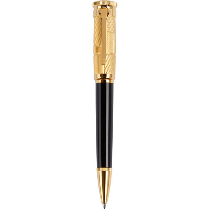 Photo: Dunhill Gold Sentryman Patchwork Ballpoint Pen